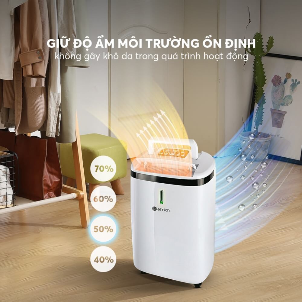 Máy hút ẩm và lọc không khí Elmich DE-3922 - Hàng chính hãng