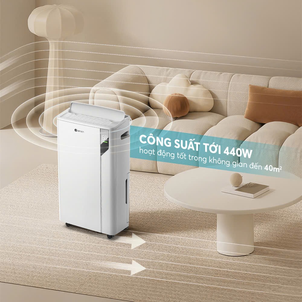 Máy hút ẩm kèm lọc không khí Elmich DE-8581 - Hàng chính hãng