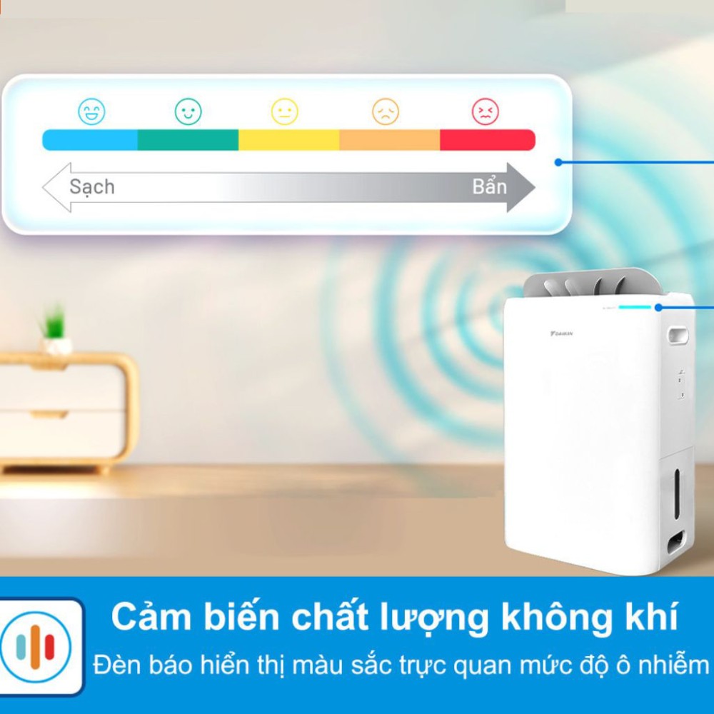 Máy hút ẩm và lọc không khí Daikin JPF12AV2 - Hàng chính hãng