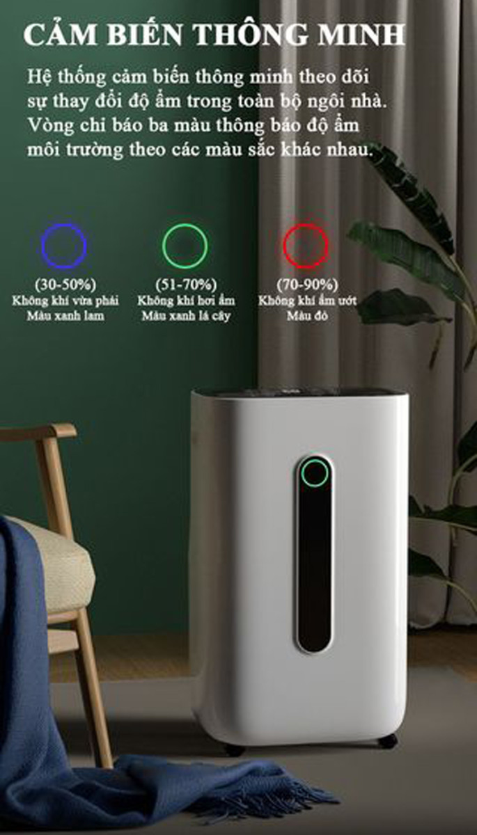 Máy hút ẩm và lọc không khí Tiross TS8871 - Hàng chính hãng