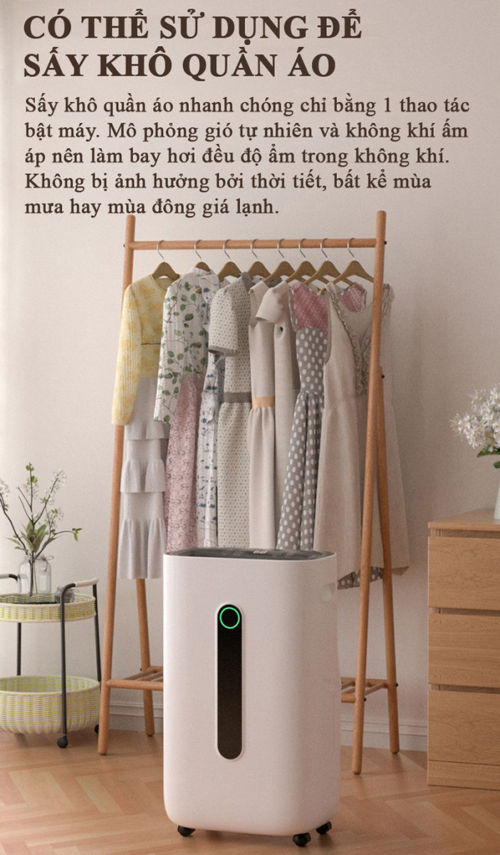 Máy hút ẩm và lọc không khí Tiross TS8871 - Hàng chính hãng