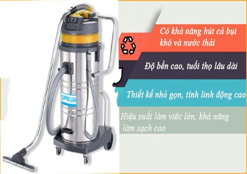 Máy hút bụi công nghiệp Supper Clean CB80-3 - Hàng chính hãng