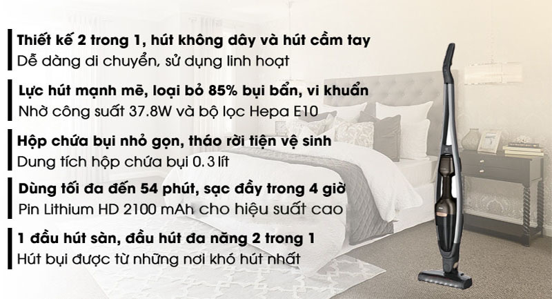 Máy hút bụi Electrolux PQ91-3EM - Hàng chính hãng