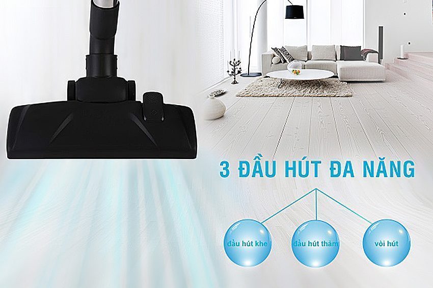 3 đầu hút của máy hút bụi Electrolux ZCC5900