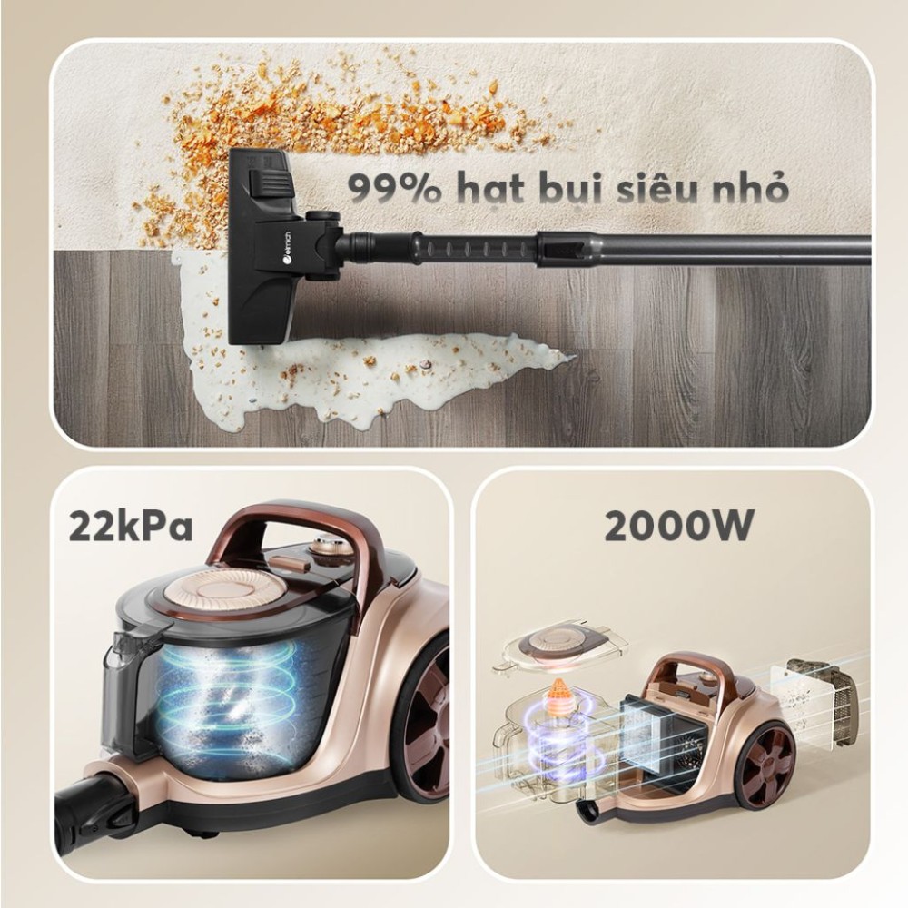 Máy hút bụi Elmich VCE9303 - Hàng chính hãng