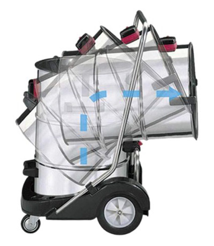 Máy hút bụi Fujihaia VC-3239 có bánh xe dễ dàng di chuyển