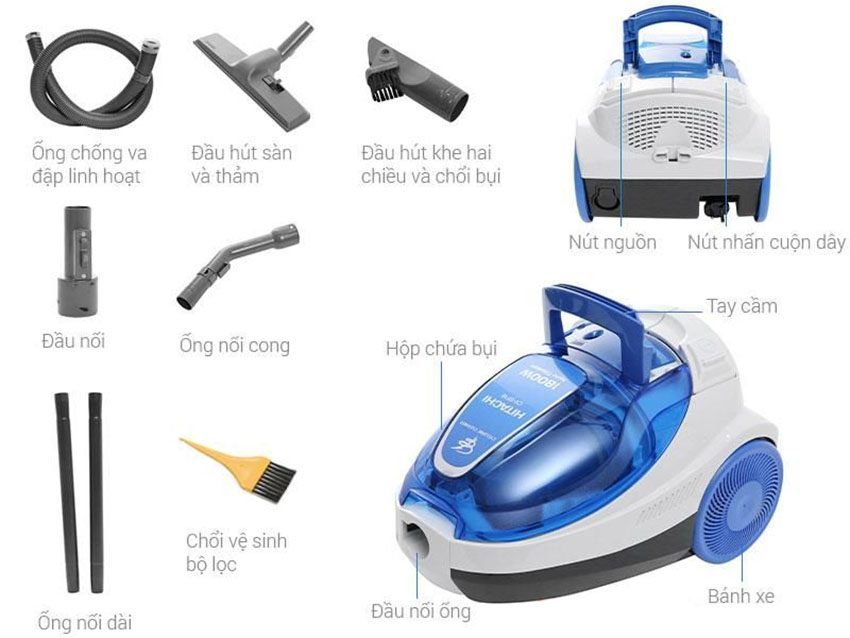 Máy hút bụi Hitachi CV-SF18 - Hàng chính hãng