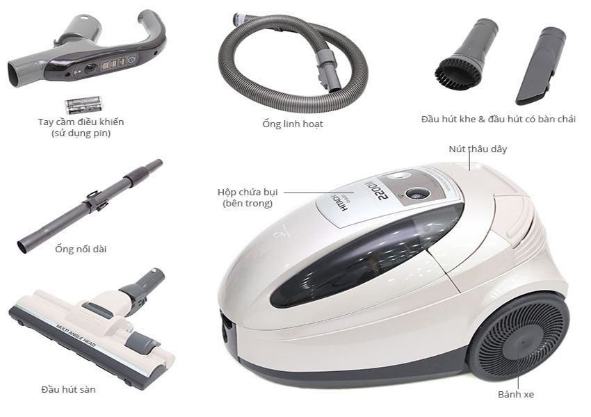 Máy hút bụi Hitachi CV-SU22V - Hàng chính hãng