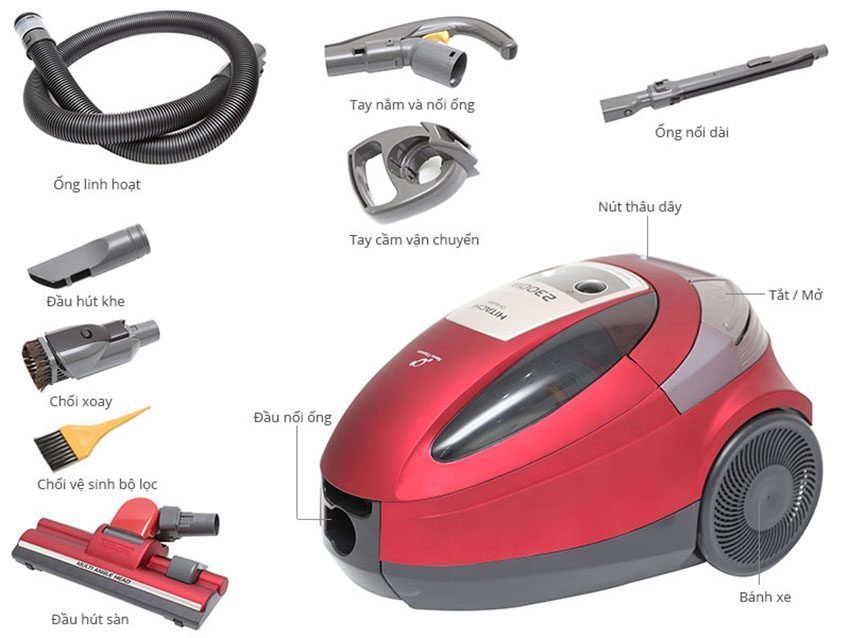 Máy hút bụi Hitachi CV-SU23V - Hàng chính hãng