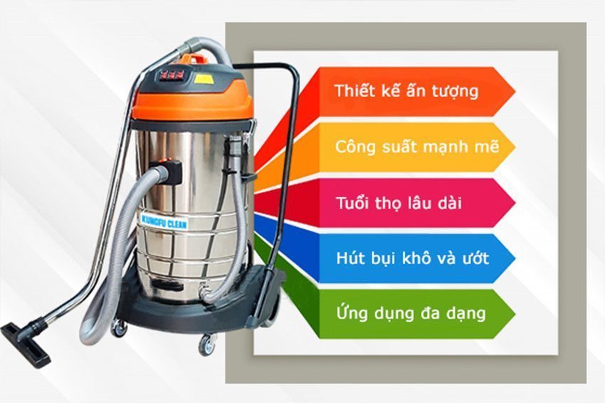 Máy hút bụi Kungfu Clean KF 80A - Hàng chính hãng