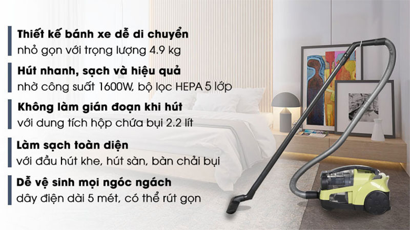 Máy hút bụi Panasonic MC-CL571GN49 - Hàng chính hãng