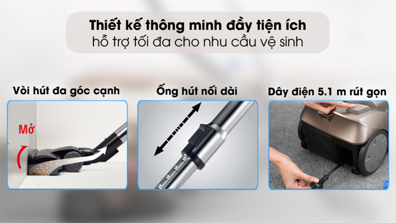 Máy hút bụi Panasonic MC-CL787TN49 - Hàng chính hãng