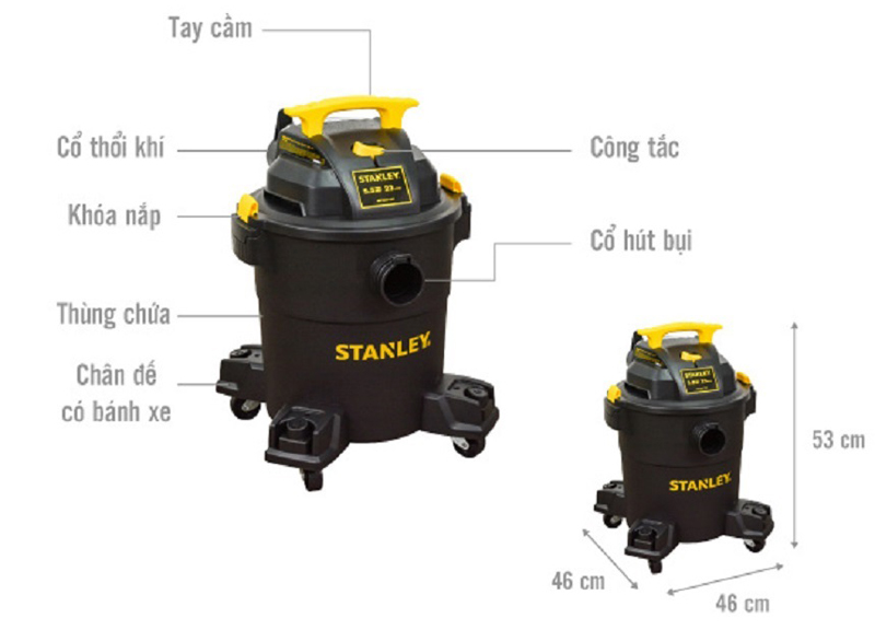 Máy hút bụi công nghiệp Stanley SL19417P-6A - Hàng chính hãng