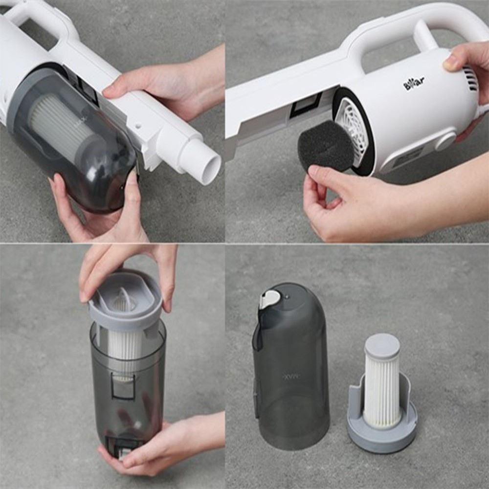 Máy hút bụi cầm tay Bear BVC-B43W1 hộp chứa bụi dễ tháo rời vệ sinh