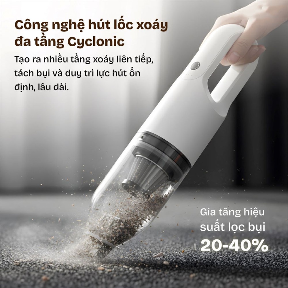 Máy hút bụi cầm tay Fujihome VC01 - Hàng chính hãng
