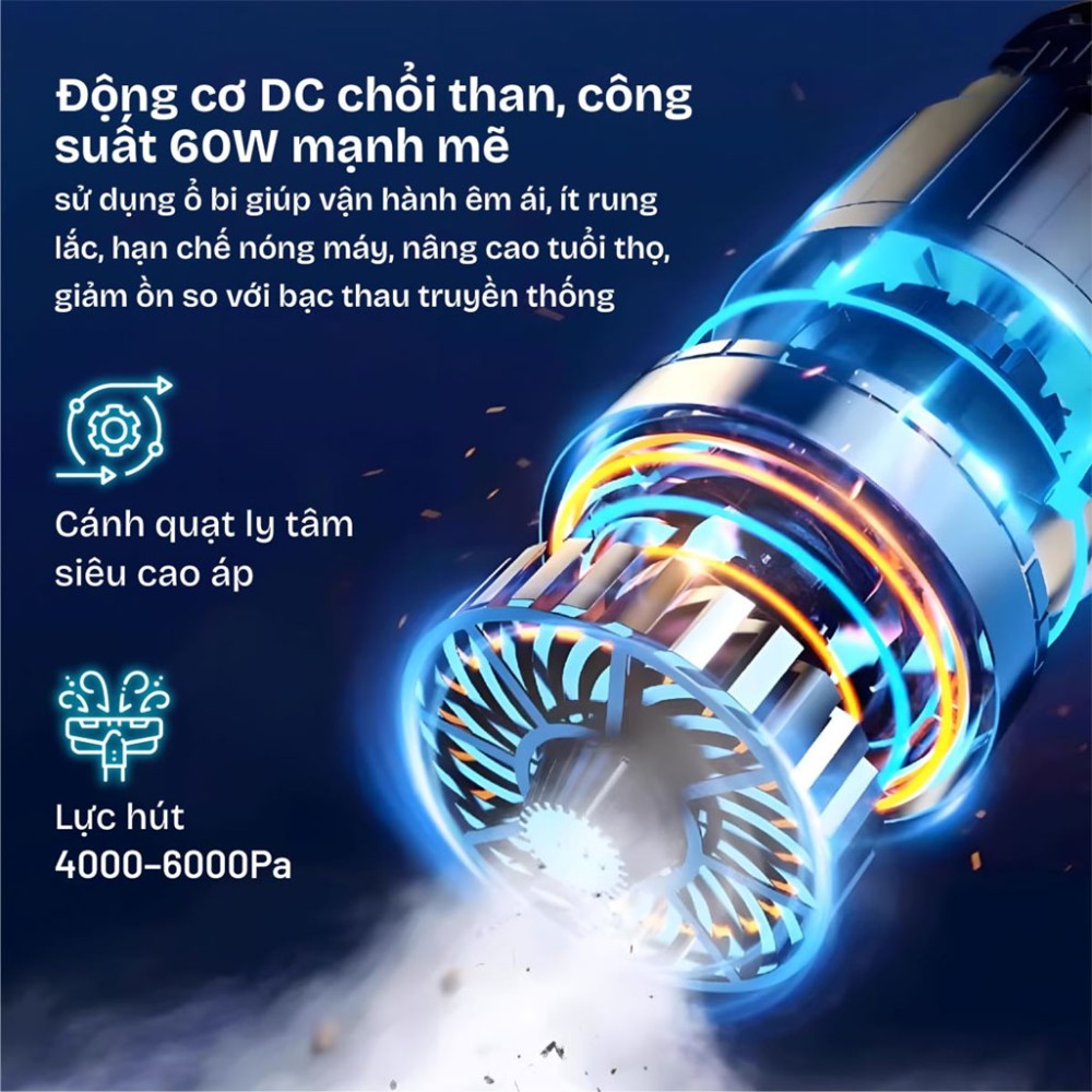 Máy hút bụi cầm tay Fujihome VC01 - Hàng chính hãng