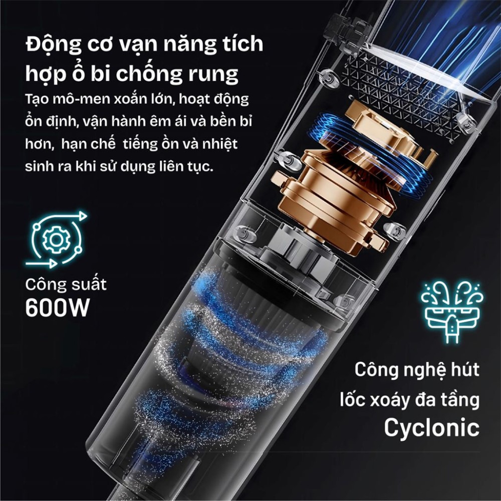 Máy hút bụi cầm tay Fujihome VC06 - Hàng chính hãng