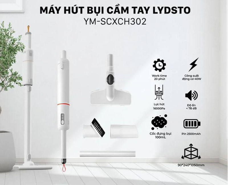Máy hút bụi cầm tay Lydsto YM-SCXCH302 - Hàng chính hãng