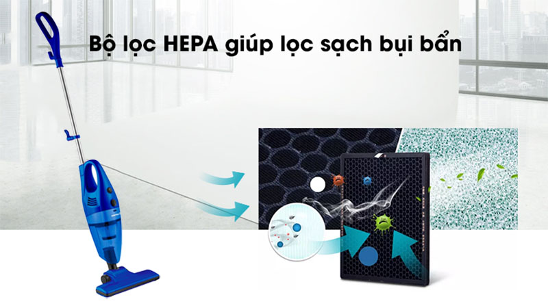 Máy hút bụi cầm tay Rapido RVC-600H - Hàng chính hãng