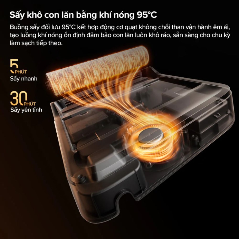 Sấy khô con lăn bằng khí nóng, loại bỏ mùi hôi và vi khuẩn