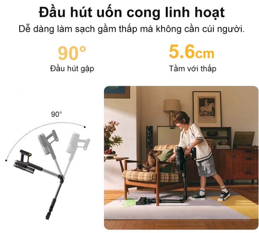 Máy hút bụi cầm tay Roborock H60 Ultra - Hàng chính hãng