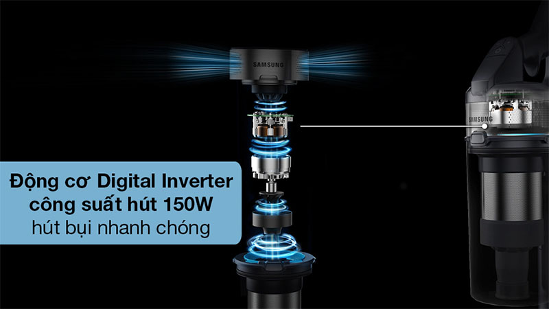 Máy hút bụi cầm tay Samsung VS15A6031R1/SV - Hàng chính hãng