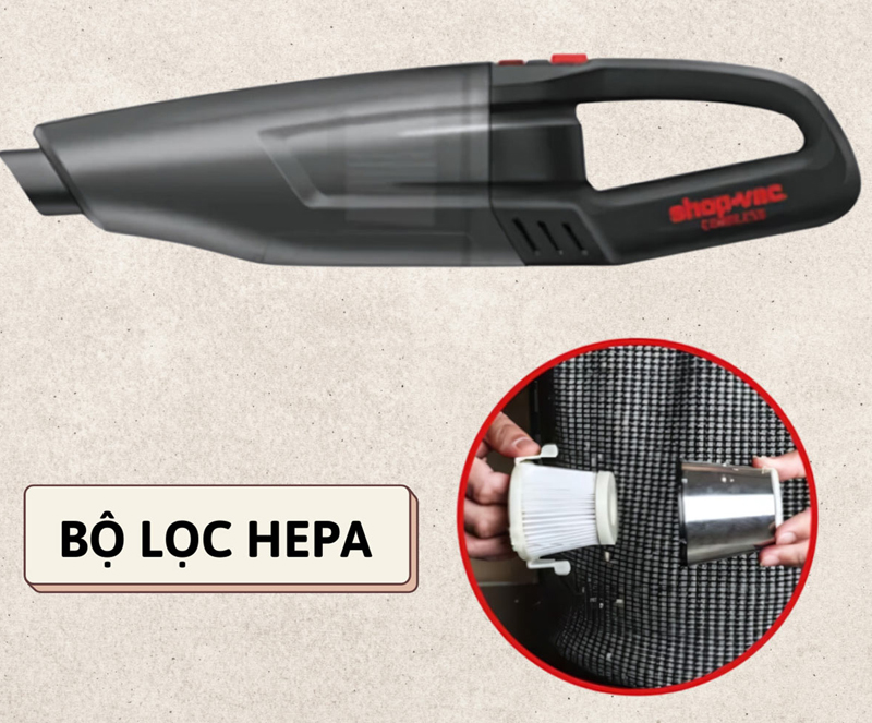 Máy hút bụi cầm tay dùng pin Shop.VAC SV5430021 - Hàng chính hãng