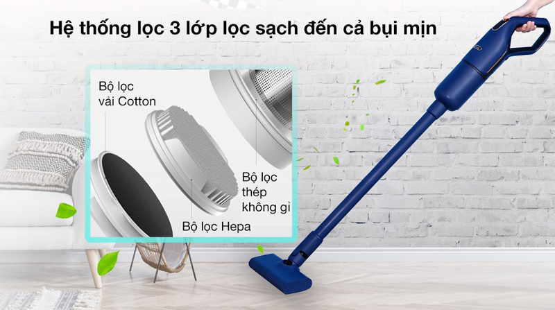 Máy hút bụi cầm tay Deerma DX1000 - Hàng chính hãng