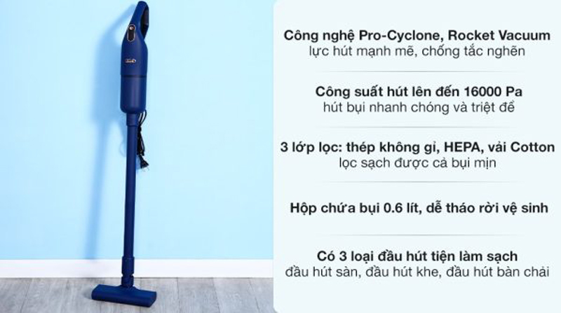 Máy hút bụi cầm tay Deerma DX1000 - Hàng chính hãng