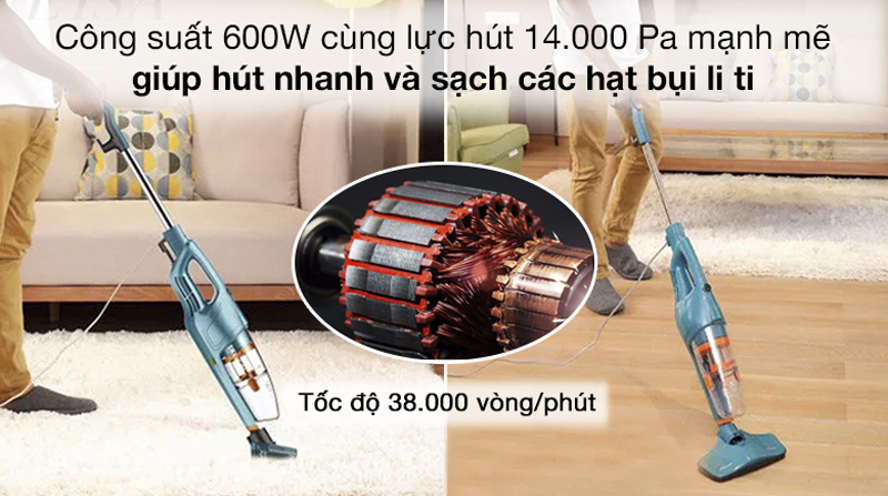 Máy hút bụi cầm tay Deerma DX900 - Hàng chính hãng