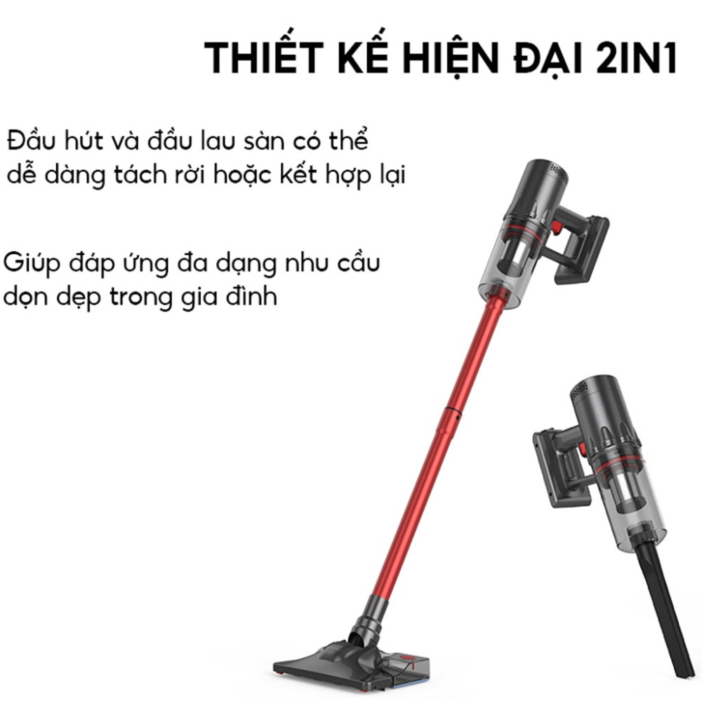 Máy hút bụi cầm tay không dây JETZT XS23 - Hàng chính hãng