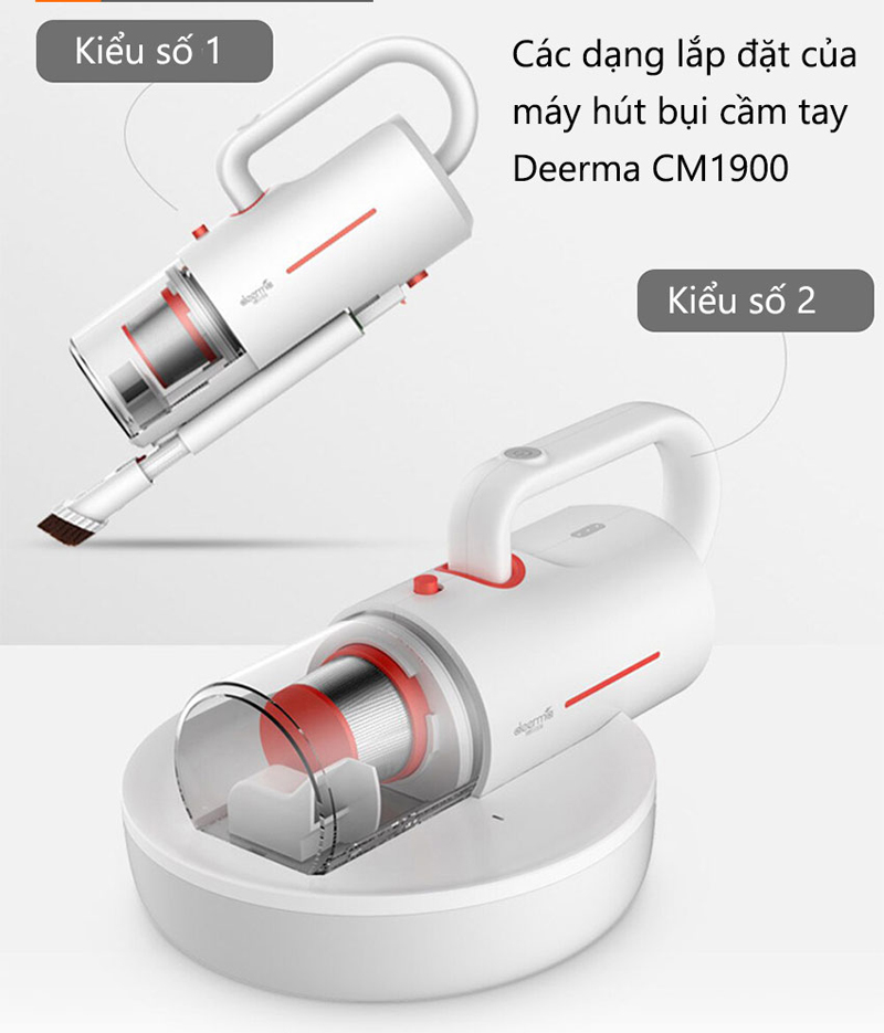 Máy hút bụi cầm tay Deerma CM1900 - Hàng chính hãng