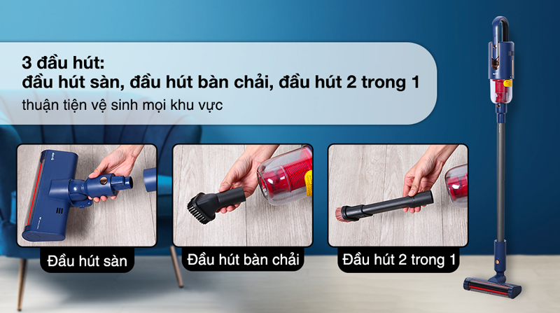 Máy hút bụi không dây Deerma VC811 - Hàng chính hãng