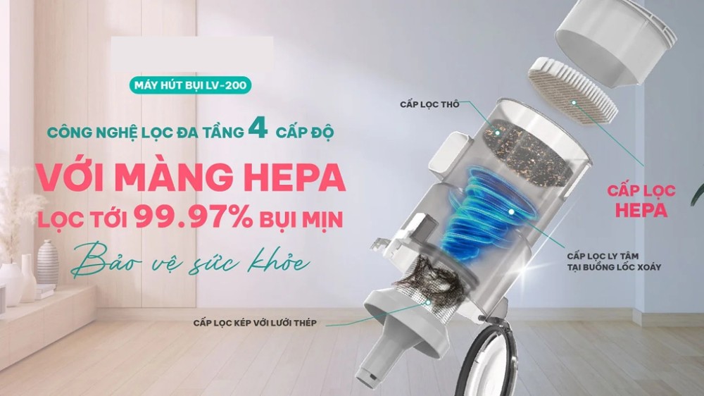 Máy hút bụi cầm tay Livotec LV-200 - Hàng chính hãng
