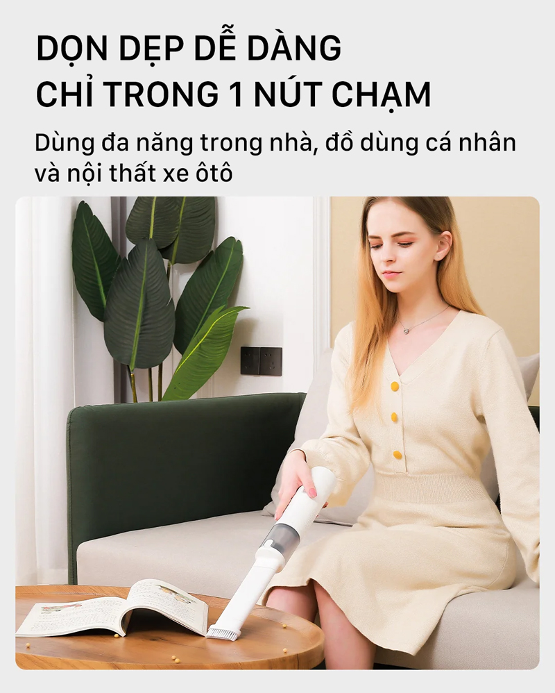 Máy hút bụi cầm tay Lydsto YM-SCXCH102 - Hàng chính hãng