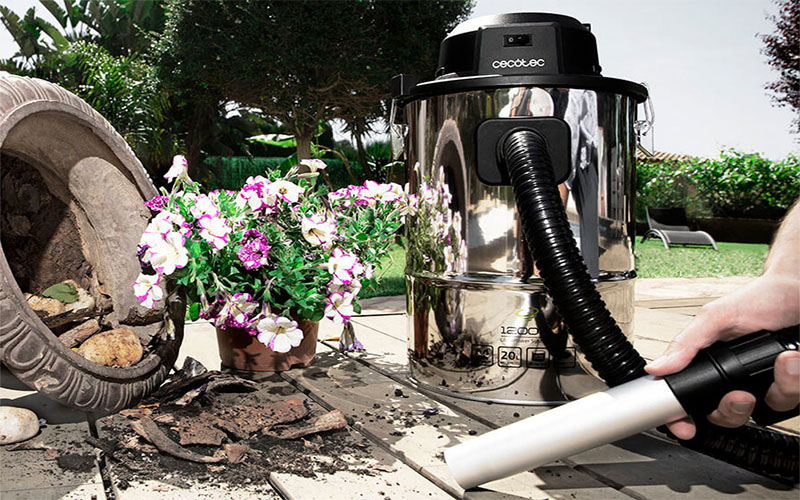 Máy hút bụi công nghiệp Cecotec Conga Powerash 1200 (Màu thép) - Hàng chính hãng