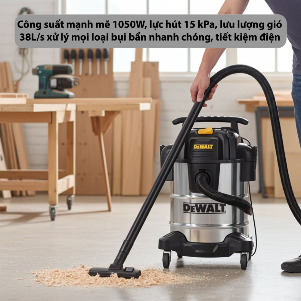 Máy hút bụi công nghiệp Dewalt DXV25SA - Hàng chính hãng
