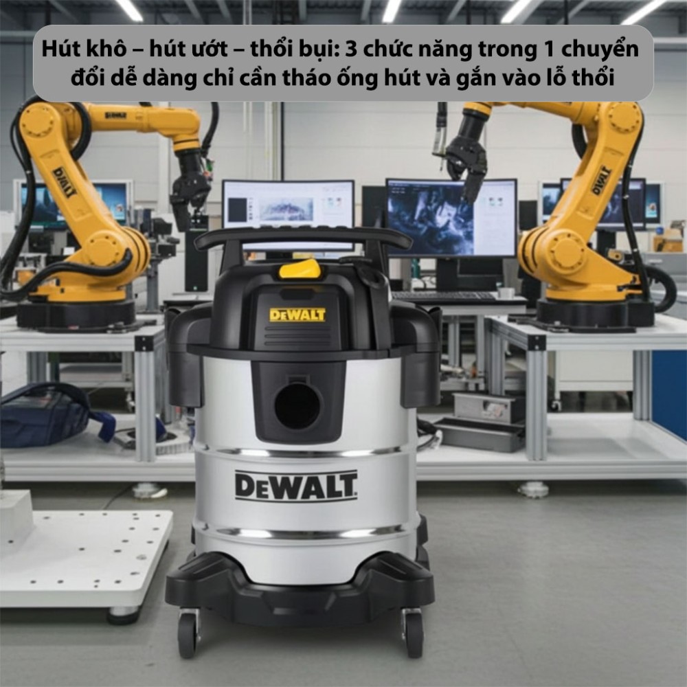 Máy hút bụi công nghiệp Dewalt DXV25SA - Hàng chính hãng
