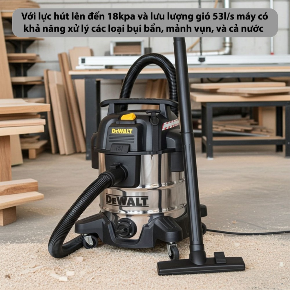 Máy hút bụi công nghiệp Dewalt DXV30SC - Hàng chính hãng