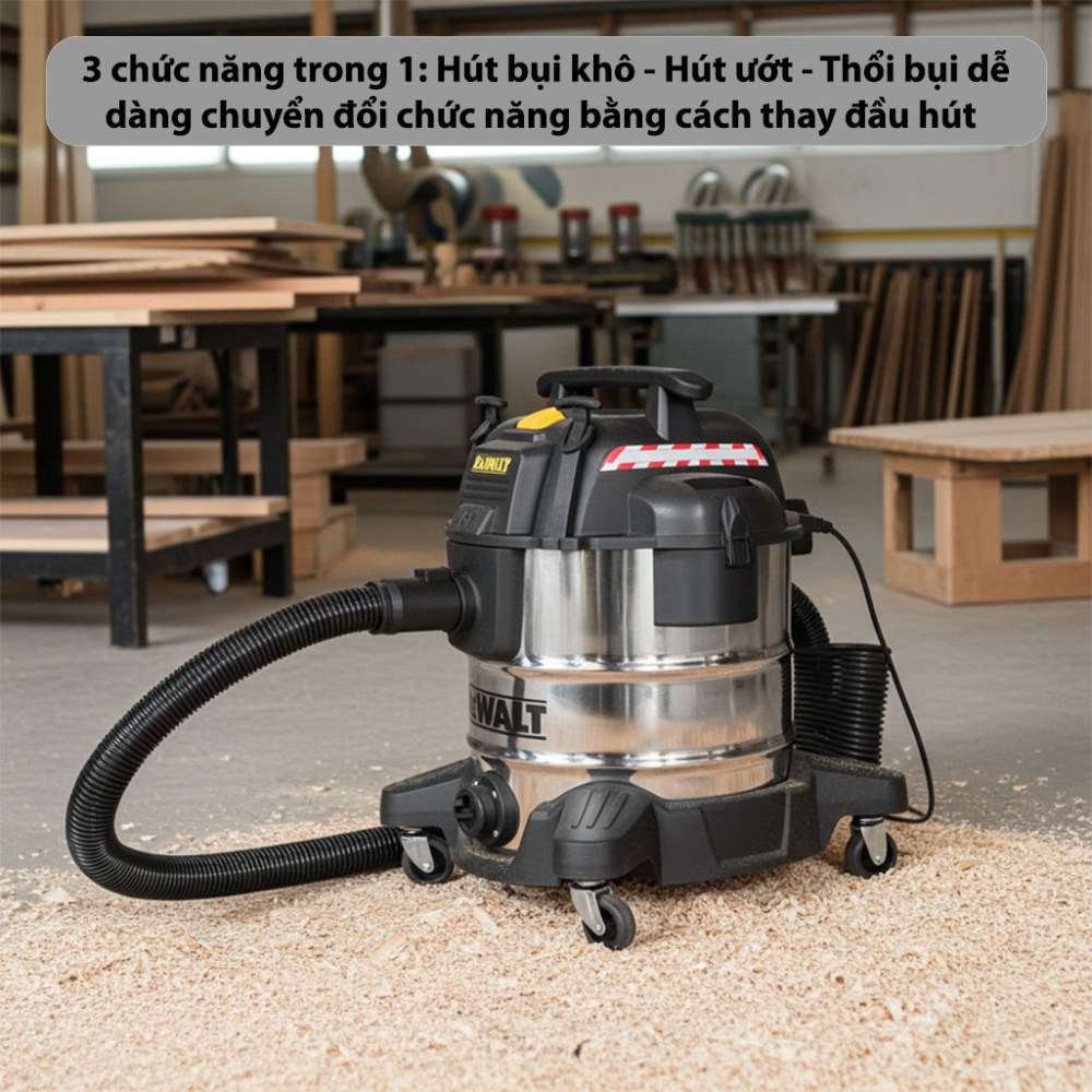 Máy hút bụi công nghiệp Dewalt DXV30SC - Hàng chính hãng