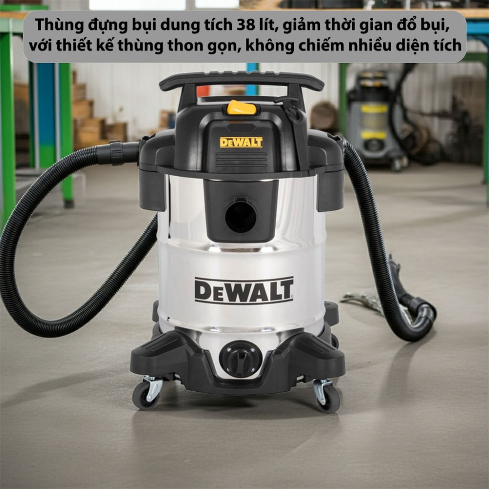 Máy hút bụi công nghiệp Dewalt DXV38SD - Hàng chính hãng