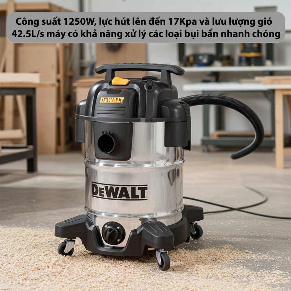 Máy hút bụi công nghiệp Dewalt DXV38SD - Hàng chính hãng