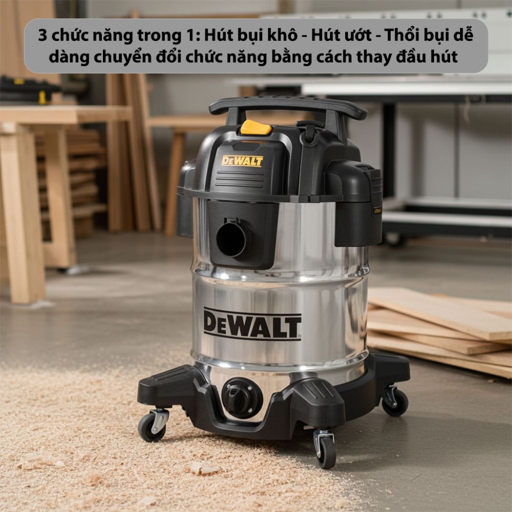 Máy hút bụi công nghiệp Dewalt DXV38SD - Hàng chính hãng