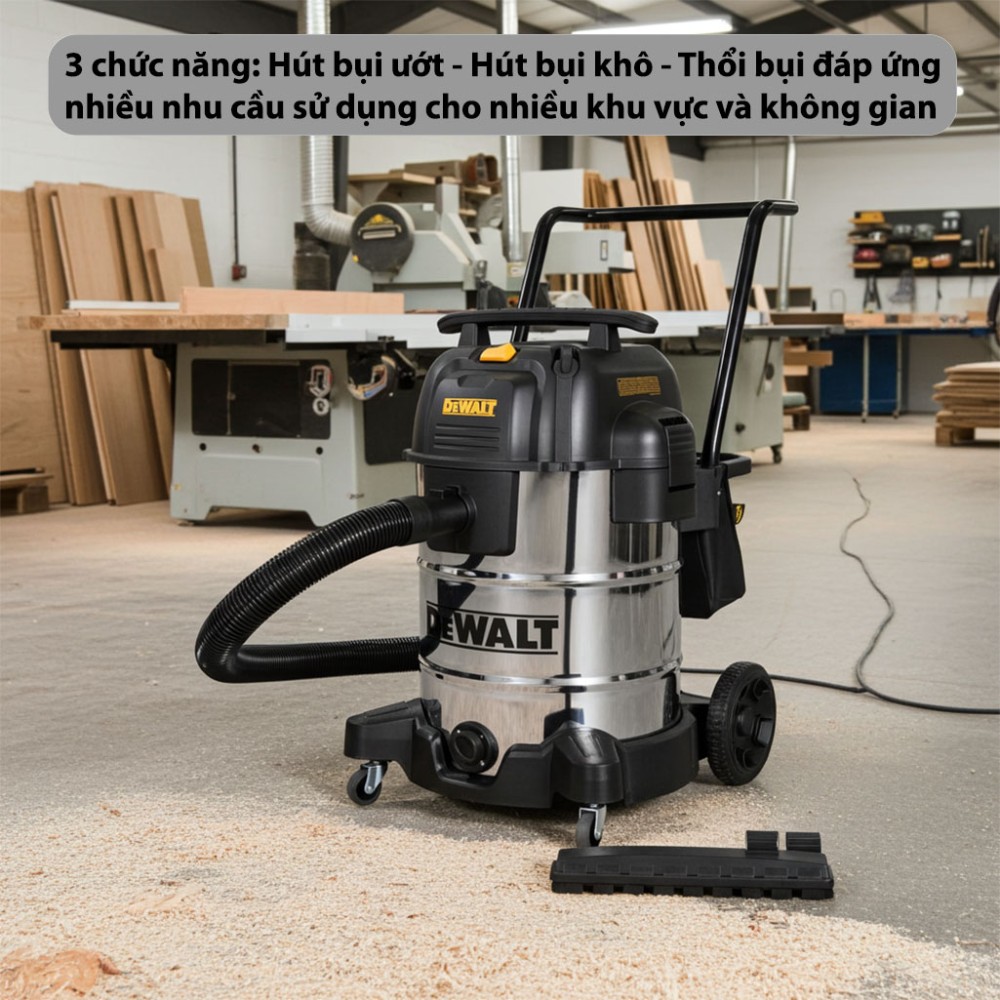 Máy hút bụi công nghiệp Dewalt DXV61S - Hàng chính hãng