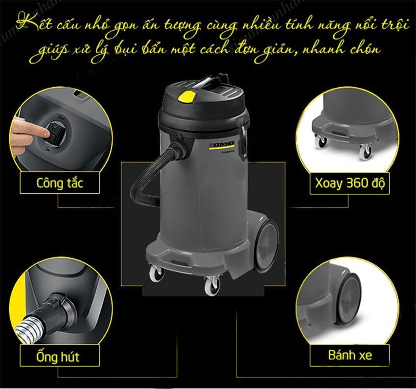 Chi tiết của máy hút bụi Karcher NT 48/1