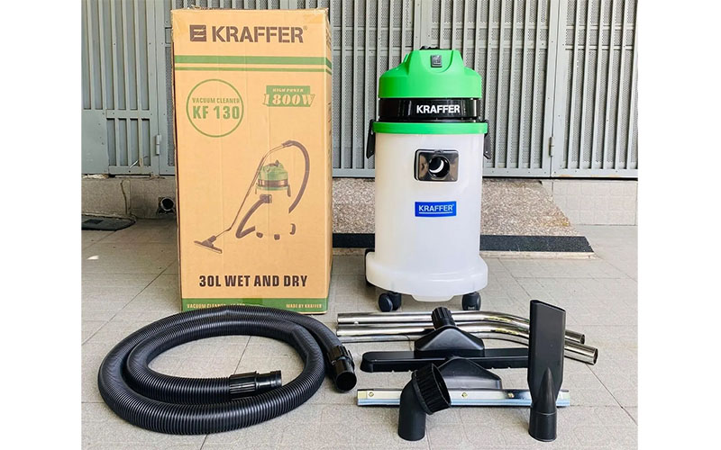 Máy hút bụi công nghiệp Kraffer KF130 Green - Hàng chính hãng