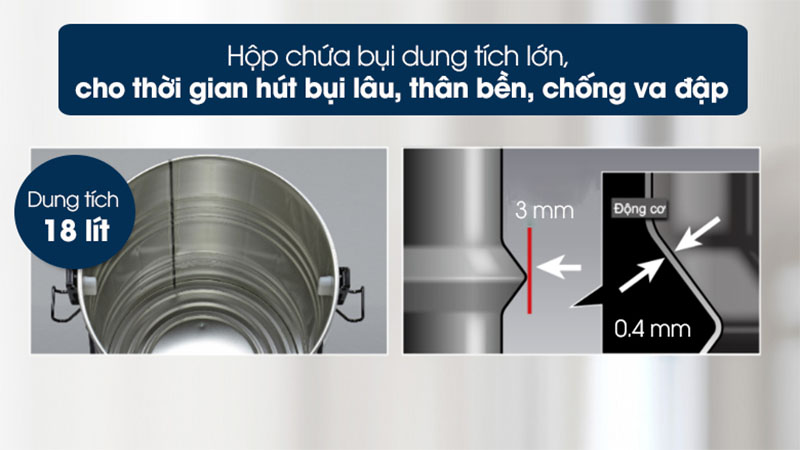 Máy hút bụi công nghiệp Panasonic MC-YL669GN49 - Hàng chính hãng