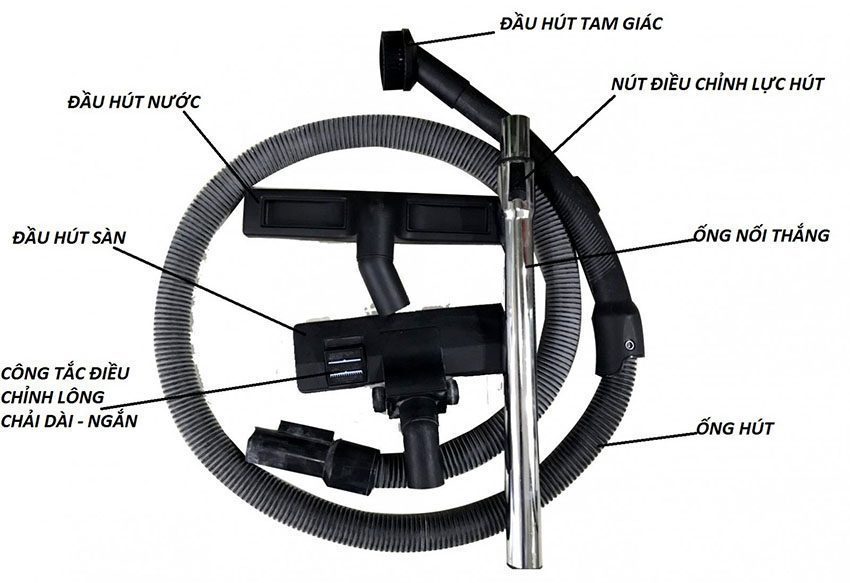 Máy hút bụi công nghiệp Panworld PW-2500S - Hàng chính hãng