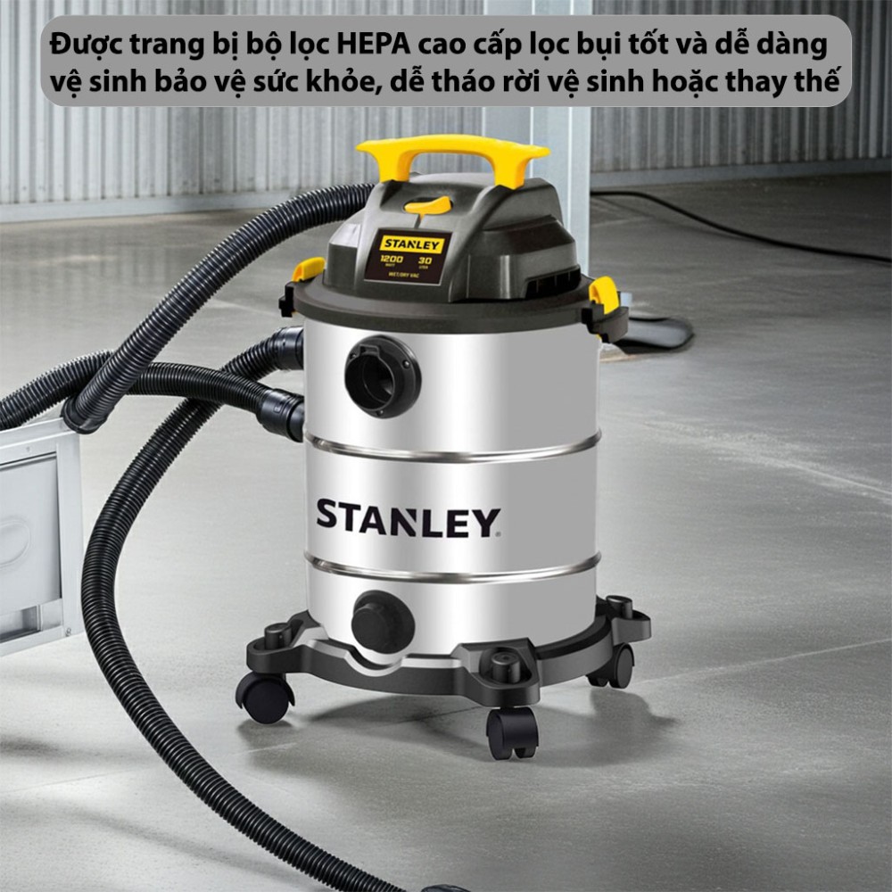 Máy hút bụi công nghiệp Stanley SL19417-8AB - Hàng chính hãng