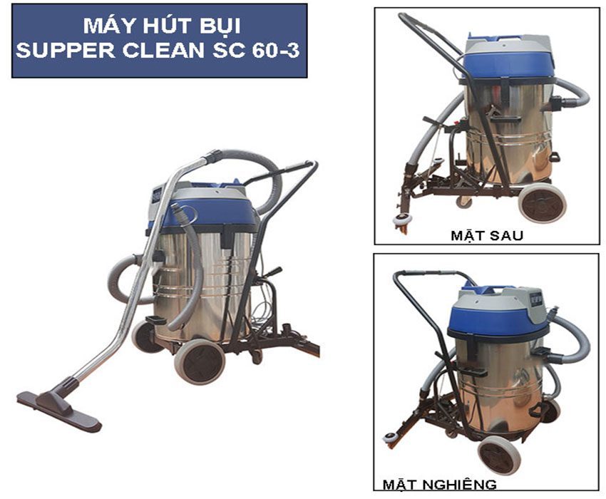 Máy hút bụi công nghiệp Supper Clean SC-60-3